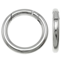 Zinc Alloy Jewelry Clasp Donut platinum color plated nickel lead & cadmium free Approx 24.5mm Sold By Bag