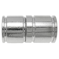 Zinc Alloy Magnetic Clasp Brass Column platinum color plated nickel lead & cadmium free Approx 5.5mm Sold By Bag