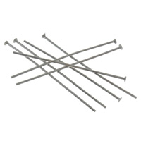 Rozsdamentes acél headpins, Stainless Steel, különböző méretű a választás, az eredeti szín, 10000PC-k/Bag, Által értékesített Bag