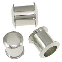 Messinki GROMMET, Sarake, platina väri päällystetty, nikkeli, lyijy ja kadmium vapaa, 7x7.50mm, Reikä:N. 4.5mm, 1000PC/erä, Myymät erä