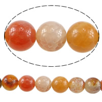 Perles agate veines de dragon naturelles, Rond, normes différentes pour le choix, Trou:Environ 1-1.2mm, Longueur Environ 15 pouce, Vendu par lot