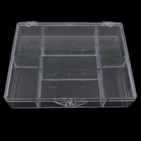 Jewelry Beads Container Plastic Rectangle clear Sold By PC