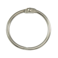 Järn örhänge hoop komponent, Donut, platina pläterad, 38.50x3mm, 200PC/Lot, Säljs av Lot