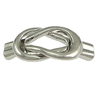 Fermoir magnétique en alliage de zinc, Placage de couleur platine, protéger l'environnement, sans nickel, plomb et cadmium, 37x16mm, Trou:Environ 6mm, 100PC/lot, Vendu par lot