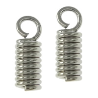 Brass Cord Coil platinum color plated nickel lead & cadmium free Approx 1.5mm Sold By Lot