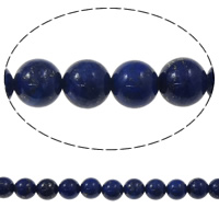 Syntetiska Lapis Lazuli pärlor, Rund, 8mm, Hål:Ca 1.5mm, Ca 48PC/Strand, Såld Per Ca 15 inch Strand