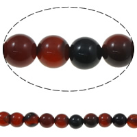 Natural Miracle Agate perler, Runde, 10mm, Hole:Ca. 1mm, Ca. 40pc'er/Strand, Solgt Per Ca. 15 inch Strand