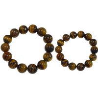 Přírodní Tiger Eye Náramky, Tygří oko, více velikostí pro výběr, Prodáno By Lot