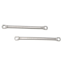 Rustfrit stål Connector, Stainless Steel, 1/1 løkke, oprindelige farve, 26x2x1.50mm, Hole:Ca. 1mm, 1000pc'er/Lot, Solgt af Lot