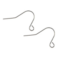 Stainless Steel Hook Earwire with loop original color Sold By Lot