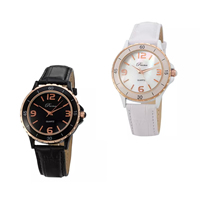 Hommes montre-bracelet, acier inoxydable, avec cuir de peau de vache & coquille & verre, Plaqué de couleur d'or rose, pour homme, plus de couleurs à choisir, protéger l'environnement, sans nickel, plomb et cadmium, 40.50x11mm, Longueur Environ 8 pouce, Vendu par PC