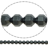 Perles hématites amagnétiques, hématite non magnétique, Bicône, normes différentes pour le choix & facettes, noire, Trou:Environ 1mm, Longueur Environ 15.7 pouce, Vendu par lot