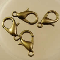 Zinc Alloy Lobster Clasp antique bronze color plated nickel lead & cadmium free Approx 1.5-2.5mm Sold By Bag