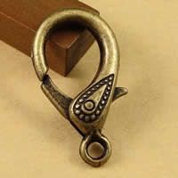 Zinc Alloy Lobster Clasp antique bronze color plated nickel lead & cadmium free Approx 1.5-2.5mm Sold By Bag