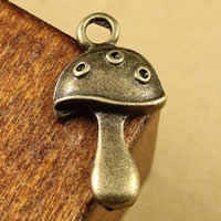 Zinc Alloy Pendants mushroom antique bronze color plated nickel lead & cadmium free Approx 1.5-2.5mm Sold By Bag