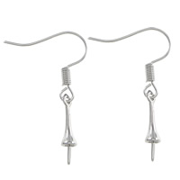 Cruach dhosmálta Hook Earwire, dath bunaidh, 32mm, 3x16x0.8mm, 0.7mm, 200Péirí/Lot, Díolta De réir Lot