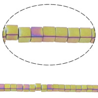 Non-magnetické Hematitové, Non-magnetický hematit, Kostka, á, různé velikosti pro výběr, více barev na výběr, Otvor:Cca 1mm, Délka Cca 15.5 inch, Prodáno By Lot