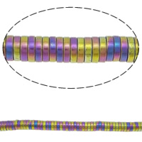 Non-magnetické Hematitové, Non-magnetický hematit, Flat Round, á, různé velikosti pro výběr, více barev na výběr, Otvor:Cca 1mm, Délka Cca 15.5 inch, 10přediva/Lot, Cca 400/Strand, Prodáno By Lot