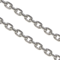 Stainless Steel Oval Chain original color Sold By Lot