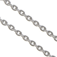 Stainless Steel Oval Chain original color Sold By Lot