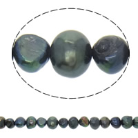 Cultured Potato Freshwater Pearl Beads dark purple Grade AA 6-7mm Approx 0.8mm Sold Per Approx 14.5 Inch Strand