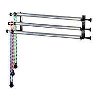 Baggrund stå, Aluminum Magnesiumlegering, med Plastic, forgyldt, nikkel, bly & cadmium fri, 3000mm, Solgt af PC