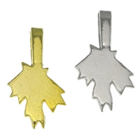 laiton Attache pendentif à coller, Placage, plus de couleurs à choisir, protéger l'environnement, sans nickel, plomb et cadmium, 11x21x1mm, Trou:Environ 3.5x7mm, 300PC/lot, Vendu par lot