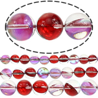 Glass Beads Round half-plated Approx 1mm Sold By Lot