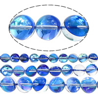 Glass Beads Round half-plated Approx 1mm Sold By Lot