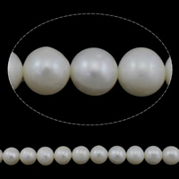 Cultured Potato Freshwater Pearl Beads natural white Grade AA 9-10mm Approx 0.8mm Sold Per Approx 15 Inch Strand