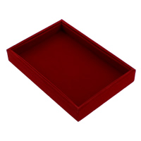 Scopo Visualizzazione Multi, legno, with velluto, Rettangolo, rosso, 221x150x32mm, 10PC/lotto, Venduto da lotto