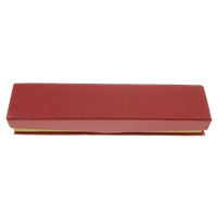 Karton Nyaklánc Box, -val Velveteen, Téglalap, piros, 221x57x33mm, 48PC-k/Lot, Által értékesített Lot