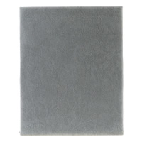 Présentoir boucles d'oreilles en velours, velours de coton, avec bois, rectangle, gris argenté, 200x250x83mm, 5PC/lot, Vendu par lot