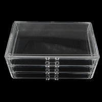 Plastic Kralen Container, Rechthoek, transparant, 236x135x108mm, Verkocht door PC