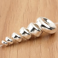 990 Sterling Silver perline separate, Rondella, formato differente per scelta, Venduto da borsa