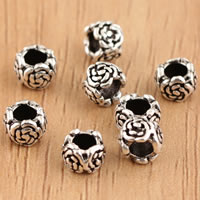 Bali Sterling Silber Perlen, Thailand, Blume, 6x3.8mm, Bohrung:ca. 2.5mm, 20PCs/Tasche, verkauft von Tasche