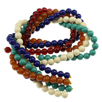 Resin Jewelry Beads Round 10mm Approx 2mm Length Approx 15 Inch Sold By Lot