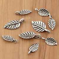 An Téalainn Sterling Silver Pendants, Leaf, méid éagsúla do rogha, Díolta De réir Mála