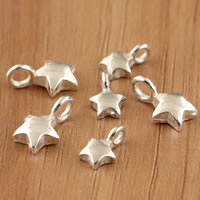 An Téalainn Sterling Silver Pendants, Star, méid éagsúla do rogha, Díolta De réir Mála