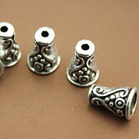 Sinc Alloy Bead Cap, dath airgid antique plátáilte, nicil, luaidhe & caidmiam saor in aisce, 10mm, Poll:Thart 2mm, 1000ríomhairí pearsanta/Lot, Díolta De réir Lot