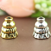 Zink Alloy Bead Cap, plated, blandade färger, nickel, bly och kadmium gratis, 8.2mm, Hål:Ca 2mm, 600PC/Lot, Säljs av Lot