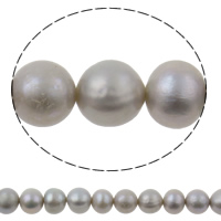 Barok ferskvandskulturperle Beads, Ferskvandsperle, grå, Grade AA, 6-7mm, Hole:Ca. 0.8mm, Solgt Per Ca. 14.7 inch Strand