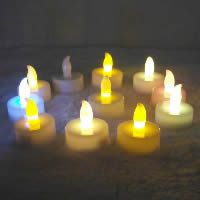 Plast Stearinljus, Candle, plated, LED, blandade färger, 37x40mm, 100PC/Lot, Säljs av Lot