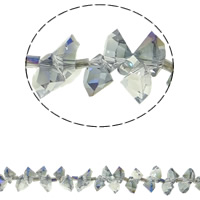 Klasse AA Kristallperlen, Kristall, Raute, bunte Farbe plattiert, facettierte & AA grade crystal, Schatten Kristall, 8mm, Bohrung:ca. 1mm, ca. 150PCs/Strang, verkauft per ca. 15.5 ZollInch Strang