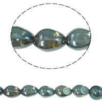 Efterligning CRYSTALLIZED™ Crystal Beads, Krystal, farverig forgyldt, efterligning CRYSTALLIZED™ krystaller, Montana, 13x17mm, Hole:Ca. 1mm, Ca. 40pc'er/Strand, Solgt Per Ca. 15.5 inch Strand