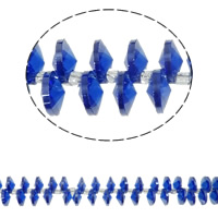 Imitação grânulos de cristal de CRYSTALLIZED™, Rivoli Xilion, facetada & imitação de cristal CRYSTALLIZED™, azul pavão, 8mm, Buraco:Aprox 1mm, Aprox 200PCs/Strand, vendido para Aprox 15.5 inchaltura Strand