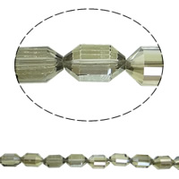 Imitatie CRYSTALLIZED™ kristal kralen, Double Cone, kleurrijke vergulde, verschillende grootte voor keus & gefacetteerde & imitatie CRYSTALLIZED™ kristallen, Jonquil Satin, Gat:Ca 1.5mm, Per verkocht Ca 15.5 inch Strand