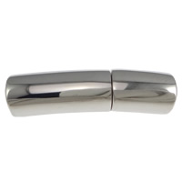 Nerezová ocel magnetické zavírání, Nerez, Curved Tube, Původní barva, 30x8mm, Otvor:Cca 6mm, 20PC/Lot, Prodáno By Lot