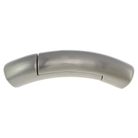 Nerezová ocel magnetické zavírání, Nerez, Curved Tube, Původní barva, 39x8x9mm, Otvor:Cca 6mm, 10PC/Lot, Prodáno By Lot