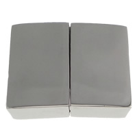 Stainless Steel Magnetic Clasp Rectangle original color Approx Sold By Lot